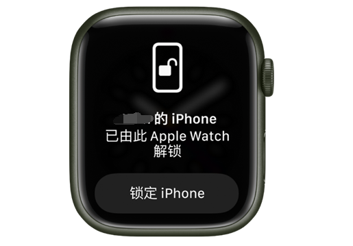 武胜苹果手机维修分享用 AppleWatch 解锁配备面容 ID 的 iPhone方法 