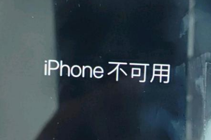 武胜苹果服务网点分享锁屏界面显示“iPhone 不可用”如何解决 